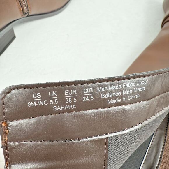 Naturalizer Womens Sahara Knee High Boot US 8 M EU 38.5 Wide Calf Dark Brown NIB - Picture 11 of 11